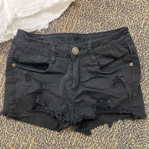 Guess distressed 3 pack denim mom jean shorts - Picture 6 of 13